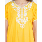 nightgown with  White Embroidery