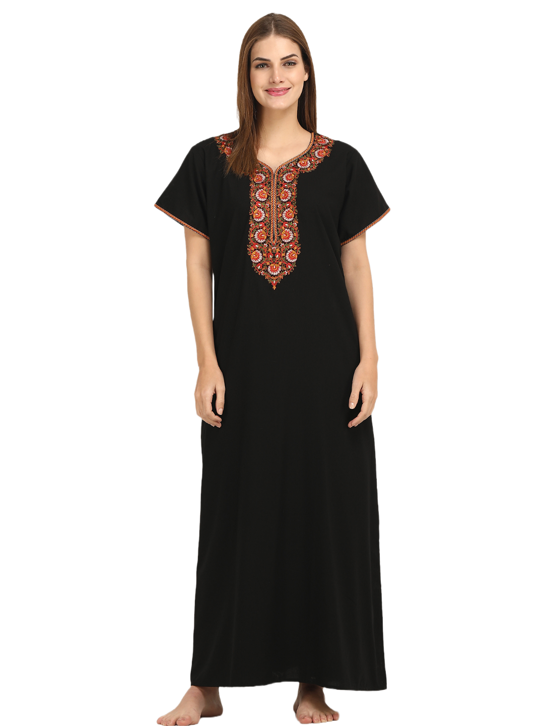 Multi Coloured Embroidered Nightgown