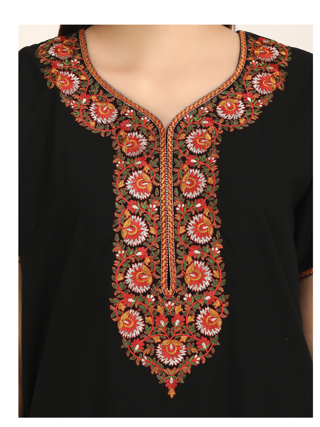 Multi Coloured Embroidered Nightgown