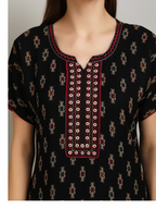 Alpine Floral Embroidery Nightgown