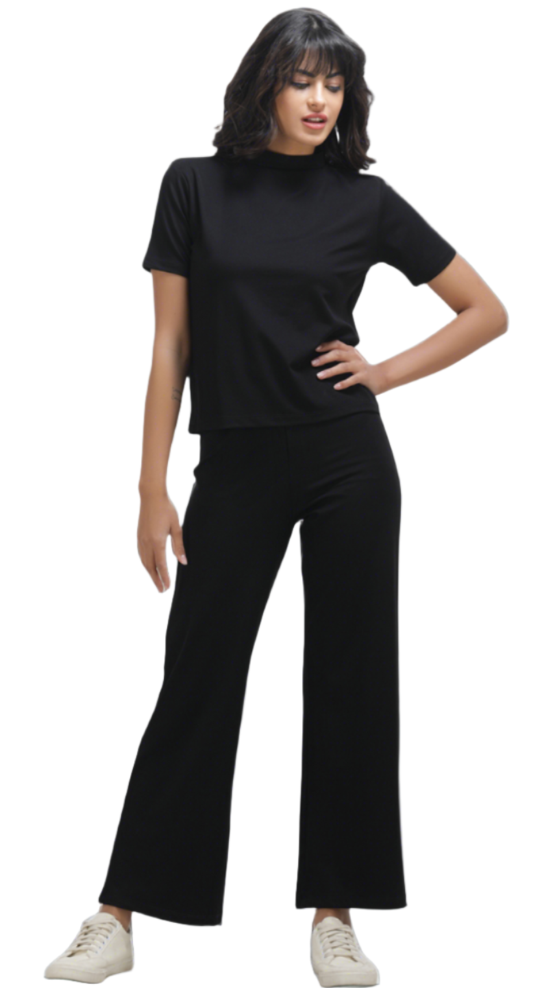 Black Lycra Co-ord Set Main image
