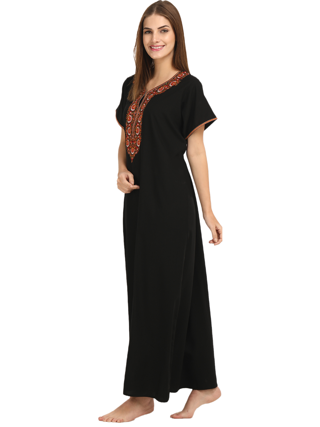 Multi Coloured Embroidered Nightgown