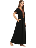 Multi Coloured Embroidered Nightgown