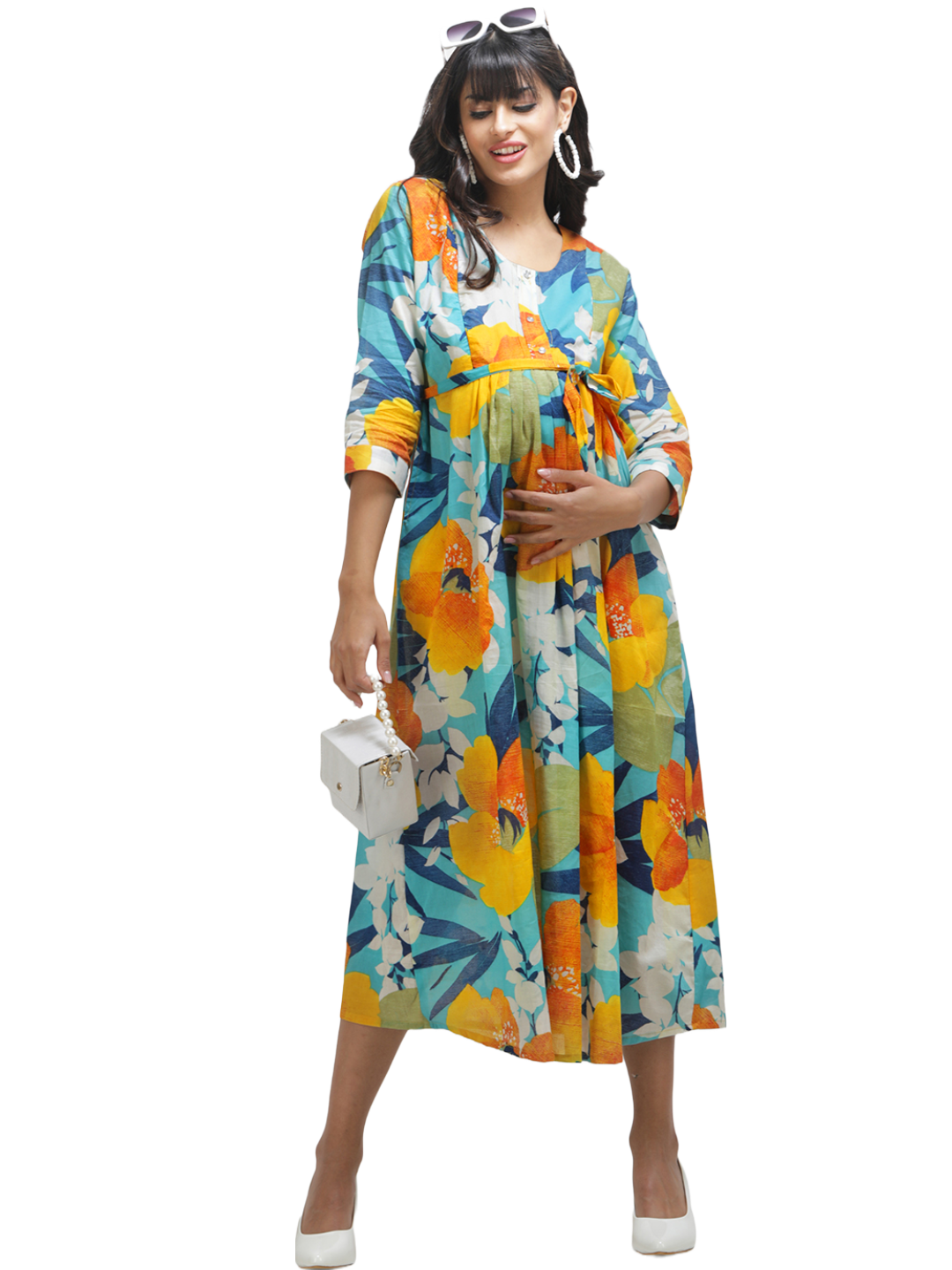 Maternity Dress with Floral print