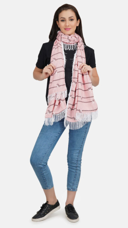 Black Linned Nursing Scarf Main image