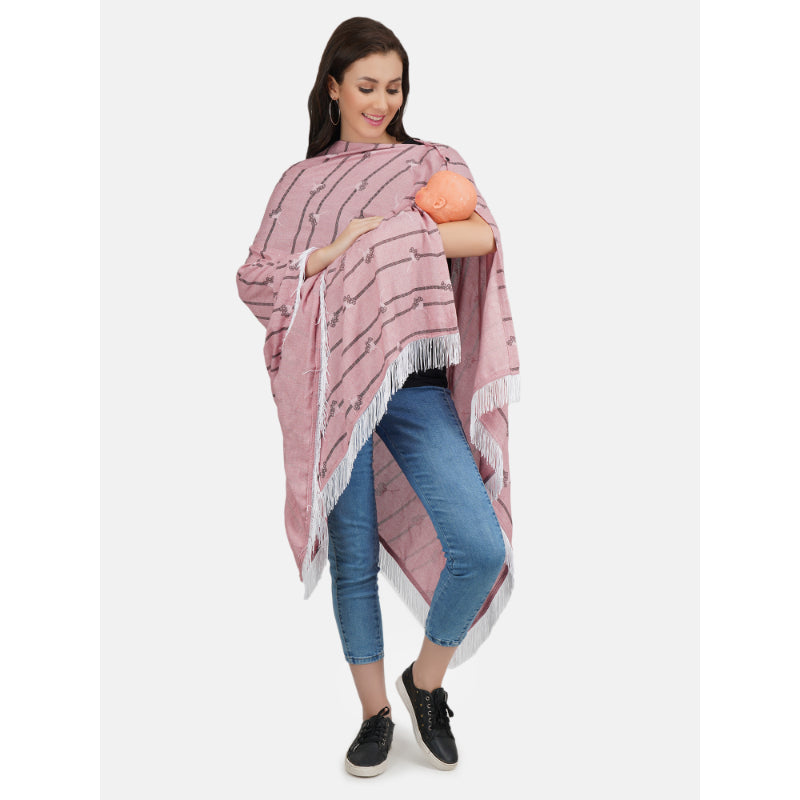 Black Linned  Nursing Scarf Secondary image
