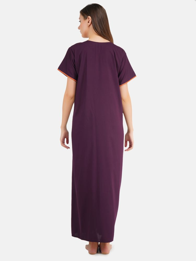 Multi Coloured Embroidered Nightgown