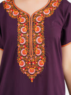 Multi Coloured Embroidered Nightgown