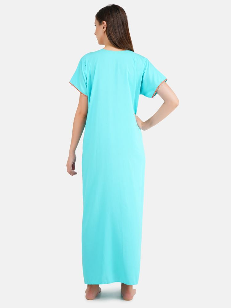 Multi Coloured Embroidered Nightgown