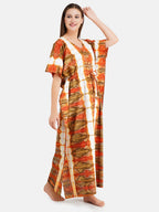 Kaftan with Beautiful Tie & Dye Colour Print