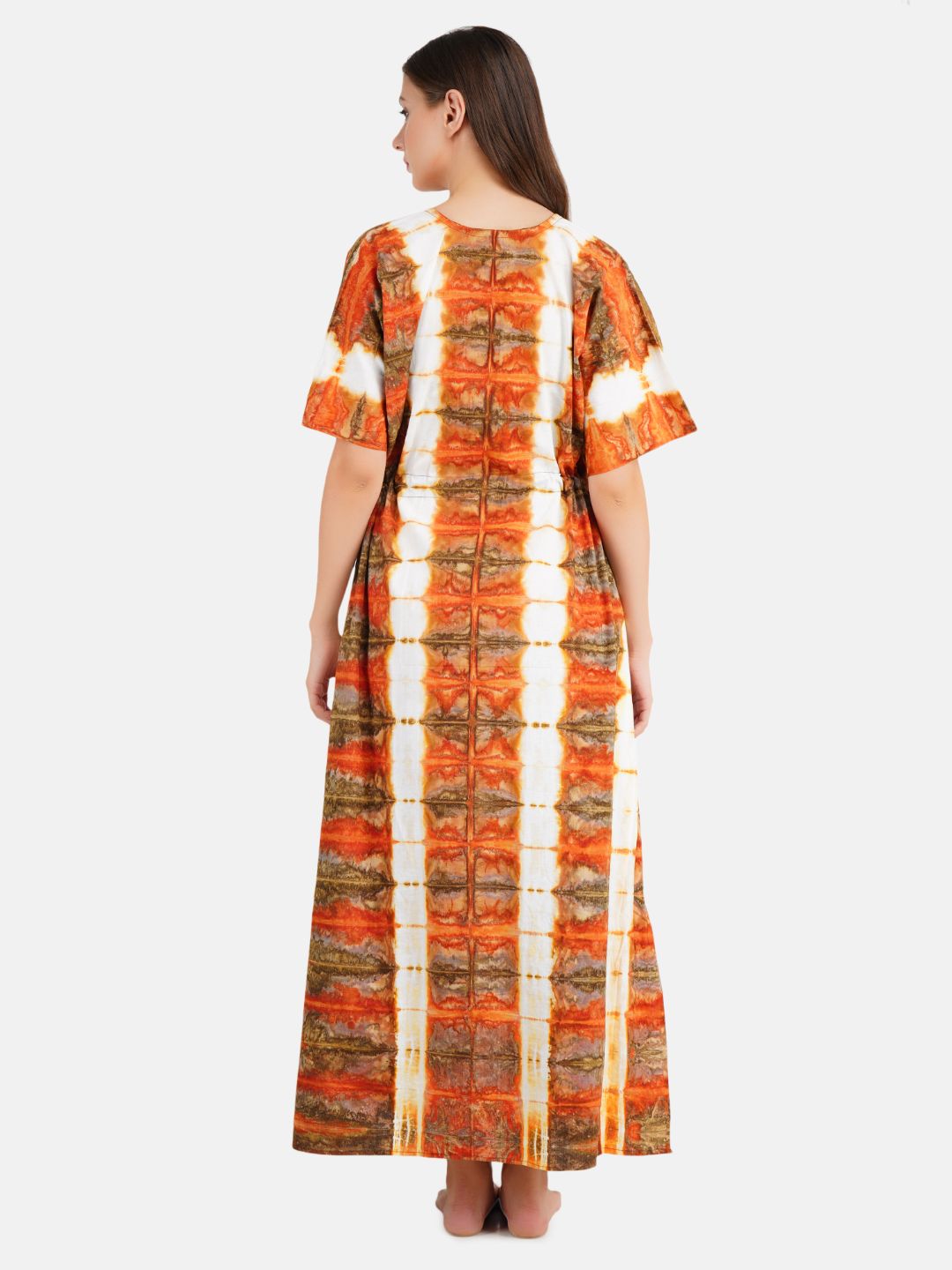 Kaftan with Beautiful Tie & Dye Colour Print Secondary image