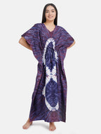 Kaftan with Tie & Dye Pattern