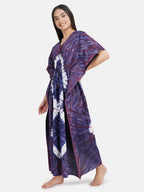Kaftan with Tie & Dye Pattern