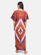 Kaftan with Tie & Dye Pattern