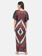 Kaftan with Tie & Dye Pattern