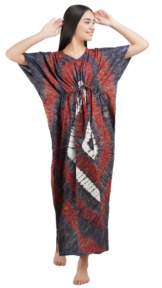 Kaftan with Tie & Dye Pattern Main image