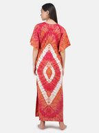 Kaftan with Tie & Dye Pattern