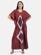 Kaftan with Tie & Dye Pattern