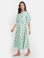 Lassy Kaftan with Beautiful Bow- Print