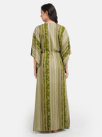 Stripped Rayon Kaftan Nightgown