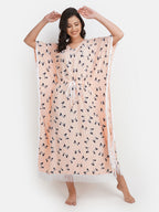 Lassy Kaftan with Beautiful Bow- Print