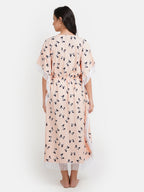 Lassy Kaftan with Beautiful Bow- Print