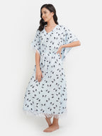 Lassy Kaftan with Beautiful Bow- Print