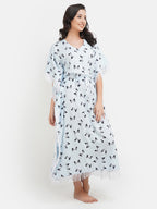 Lassy Kaftan with Beautiful Bow- Print