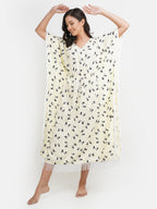 Lassy Kaftan with Beautiful Bow- Print