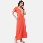 Cream Embroidered Nightgown