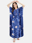 Printed Satin Kaftan