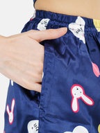 Cute Rabbit Heart Pattern Night suit