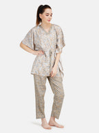 Rayon Kaftan Long Nightsuit