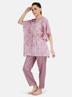 Rayon Kaftan Long Nightsuit
