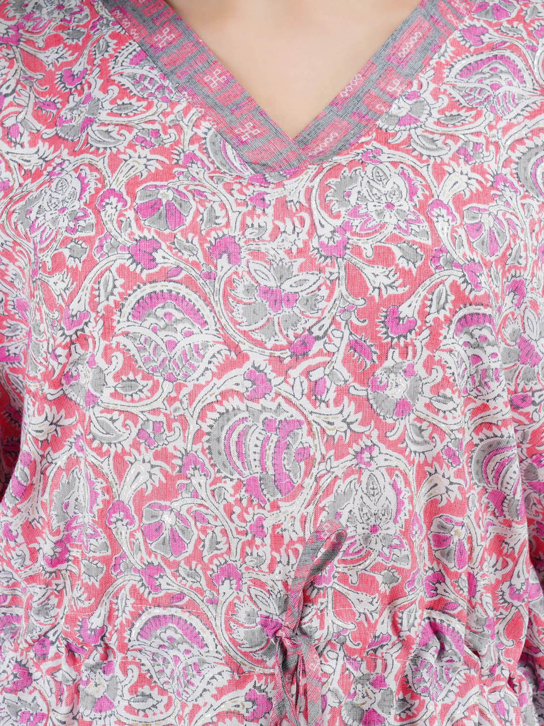 Rayon Kaftan Long Nightsuit