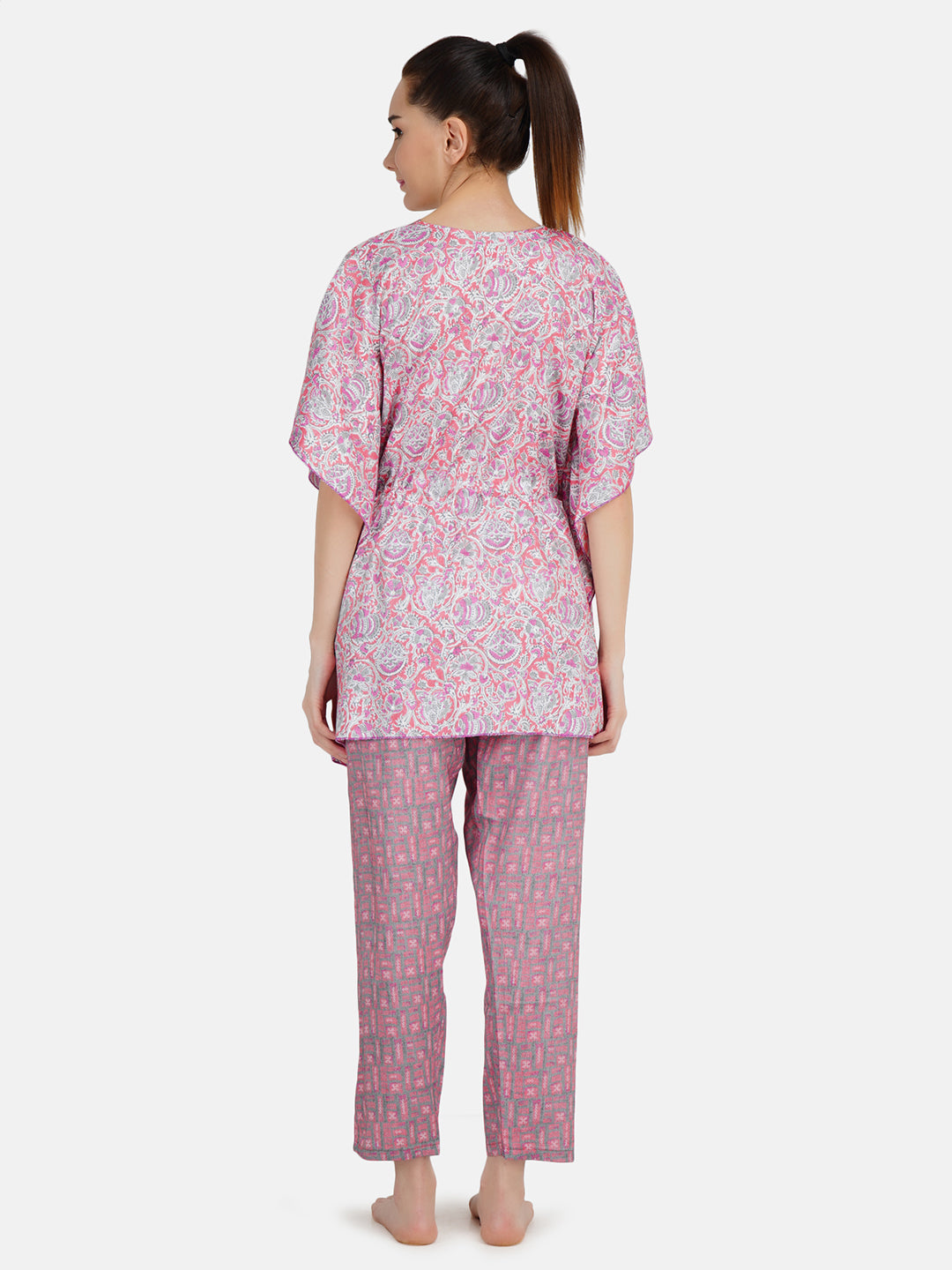 Rayon Kaftan Long Nightsuit