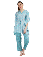 Rayon Kaftan Long Nightsuit