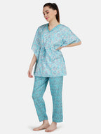 Rayon Kaftan Long Nightsuit