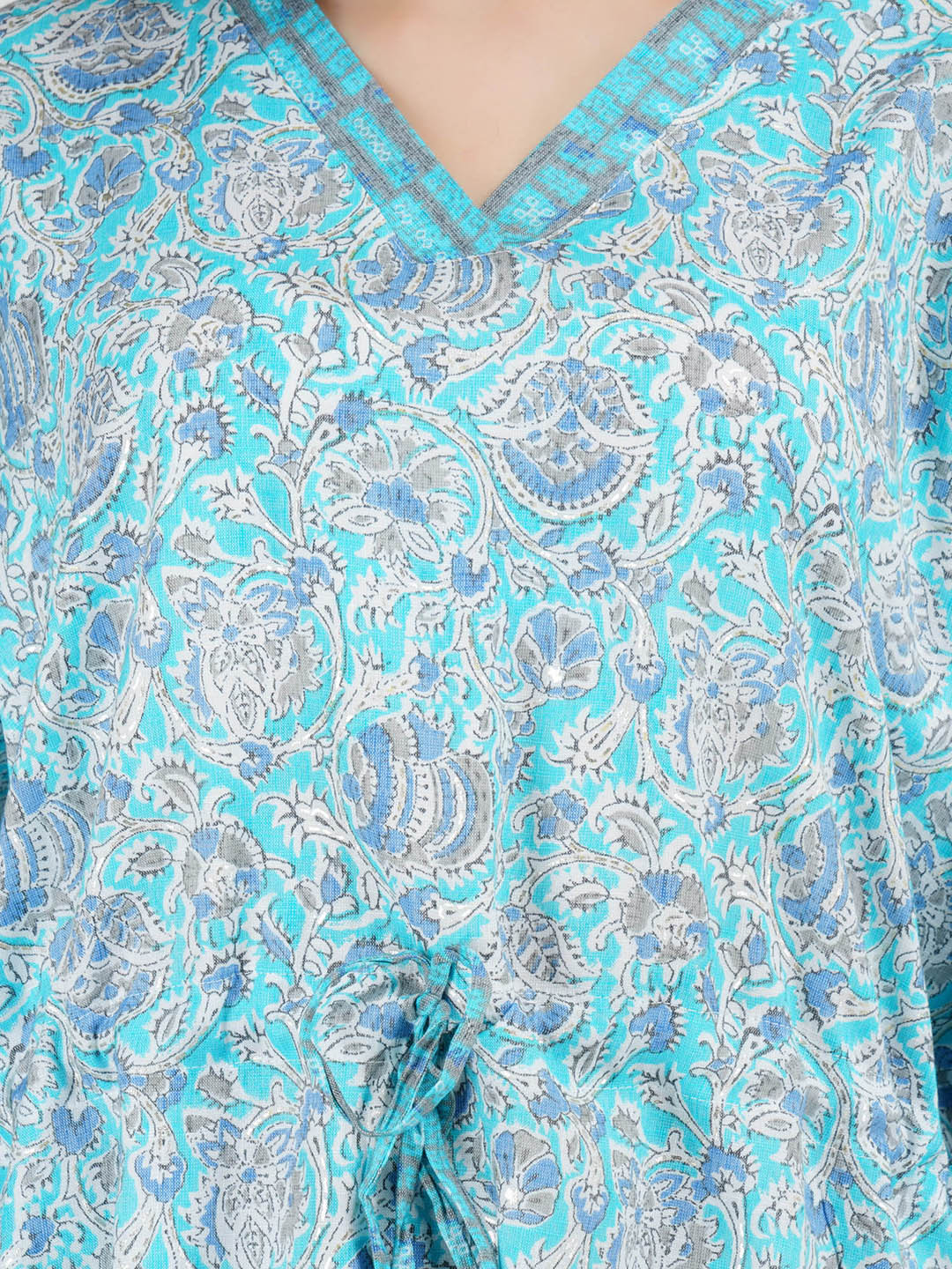 Rayon Kaftan Long Nightsuit