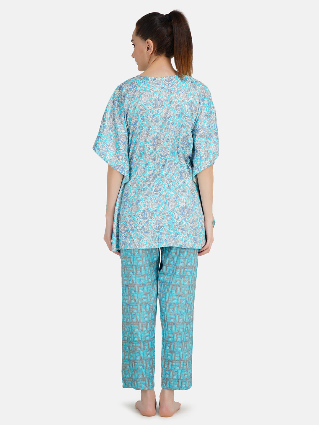 Rayon Kaftan Long Nightsuit