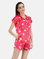 Cute Rabbit Heart Pattern Night suit