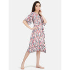 Short Nightgown with Chain Print