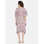 Short Nightgown with Chain Print