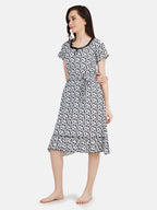 Printed Short Nighty