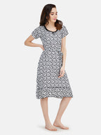 Printed Short Nighty