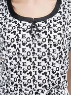 Printed Short Nighty