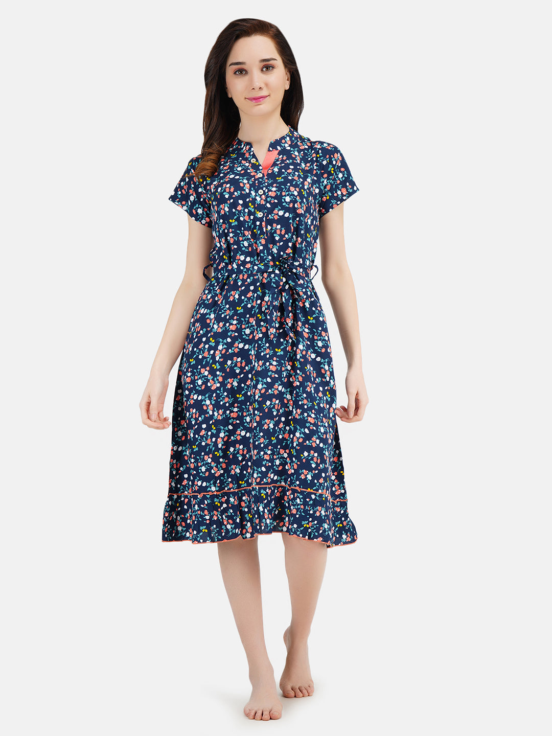 Printed Short Nighty