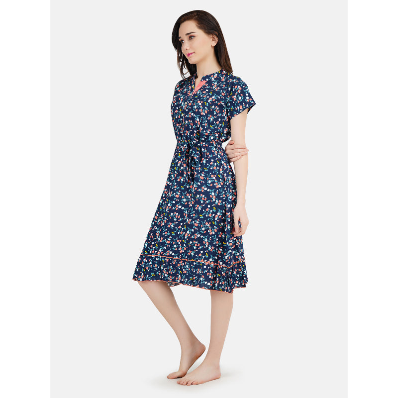 Short Nighty with Heart Print