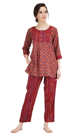 Kurti-Pant Long Nightsuit Main image