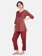 Kurti-Pant Long Nightsuit